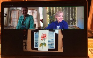 Rochelle and Sandra on Zoom