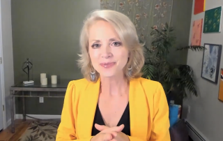 Rochelle Rice Crossing the Finish Line